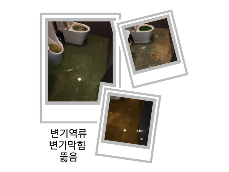 광명 1층 화장실로 물이 올라올 때 확인할 것